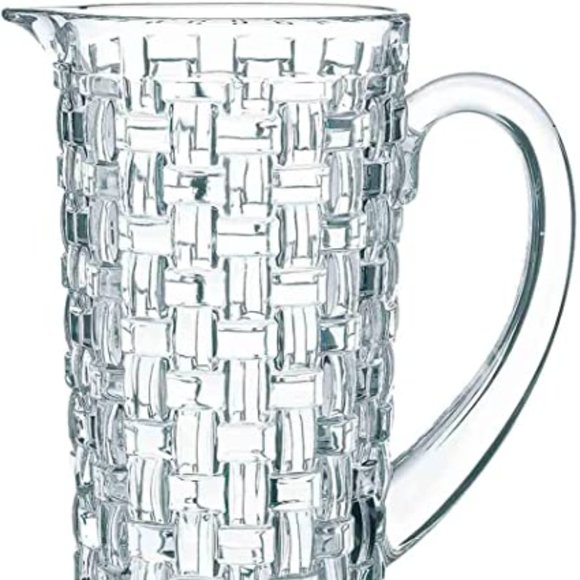 RIEDEL NACHTMANN Basket Weave Bossa Nova Crystal Pitcher Jug New Boxed 42 oz. - Picture 7 of 7